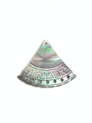Mother of Pearl Carved Charm Sku#M3573
