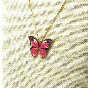 Butterfly Charm, Gold Plated, Sku#M3192