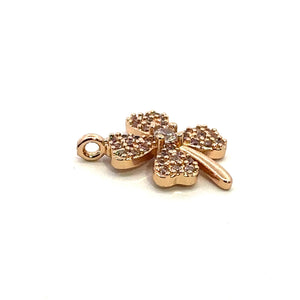 Clover Charm, Gold Plated, Sku#M3106