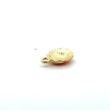 Colored gold plated sea shell