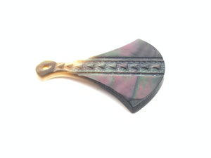 Mother of Pearl Carved Charm Sku#M3570