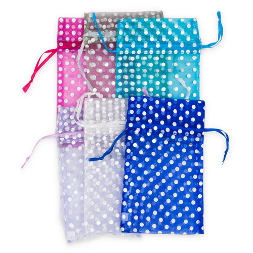 Assorted Silver Polka Dots