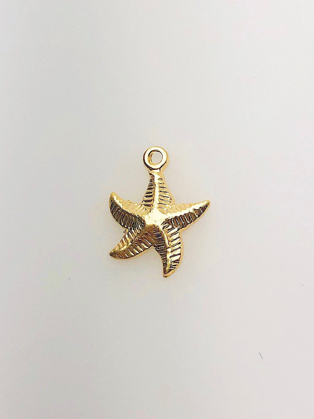 14K Gold Fill Starfish Charm w/ Ring, 10.0mm, Made in USA - 788
