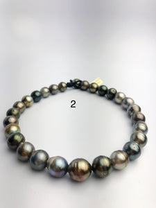 EXTRA BIG 17mm Tahitian Pearl Necklace on Leather 15 - 17mm (282)