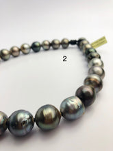 EXTRA BIG 17mm Tahitian Pearl Necklace on Leather 15 - 17mm (282)
