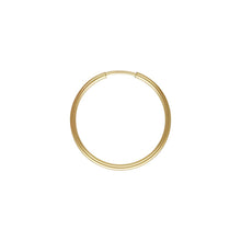 1.25x20mm Endless Hoop, 14k gold filled. Made in USA. #4011720