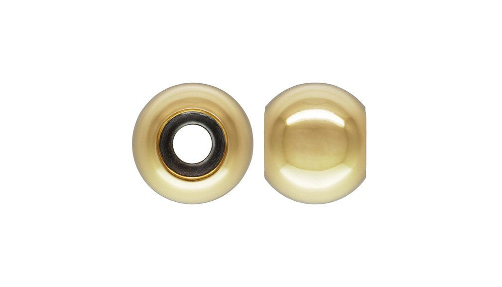 7.0mm Smart Bead 3.5mm Hole 3.0mm Fit, 14k gold filled. Made in USA. #4004870I