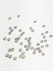 14K White Gold 2.0mm Bead Grommet with 1.5mm Hole