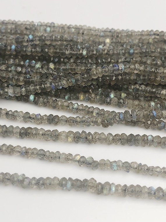 HALF OFF SALE - Labradorite Gemstone Beads, Full Strand, Semi Precious Gemstone, 13