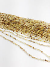 HALF OFF SALE - Rutilated Quartz Gemstone Beads, Full Strand, Semi Precious Gemstone, 13"