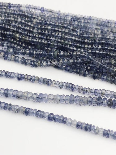 HALF OFF SALE - Iolite Gemstone Beads, Full Strand, Semi Precious Gemstone, 13