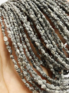 Rough Gray Diamond Gemstone Beads, Full Strand, 16"