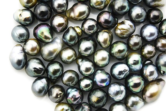 Tahitian Pearl Short Baroque Dark Loose Pearls (107)