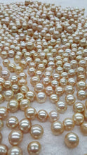 Champagne South Sea Pearls button shaped