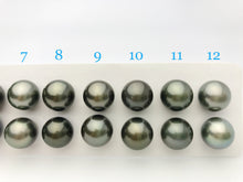 12.5mm Tahitian Pearls  Round, AAA, Loose Matched Pairs 12.5mm (140)