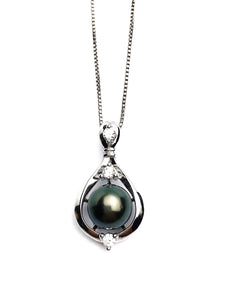 Sterling Silver Pearl Pendant Setting - SP65. Setting only. No pearl included.