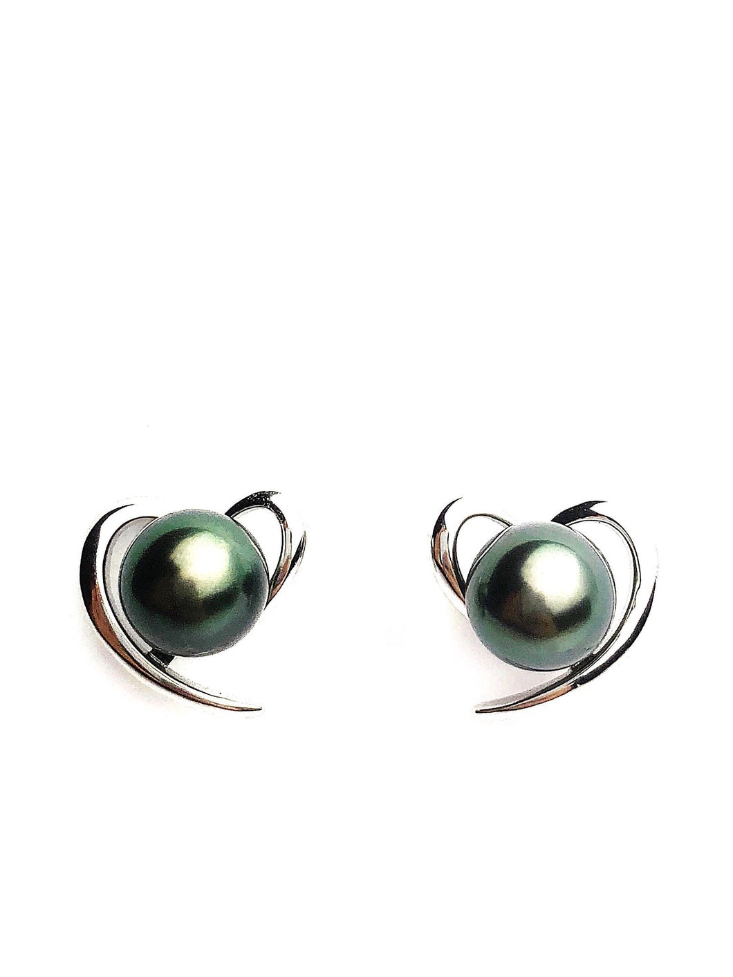 Sterling Silver Pearl Earring Settings - SE46. Setting only. No pearls included.