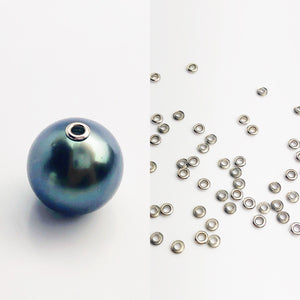 Sterling Silver 2.0mm Bead Grommet with 1.5mm Hole