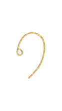 Sparkle Bass Clef Ear Wire .030" (0.76mm), 14k gold filled. Made in USA. #4006408P1