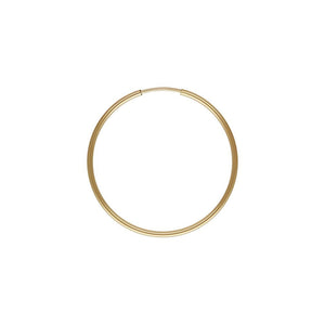 1.25x30mm Endless Hoop, 14k gold filled. Made in USA. #4011730
