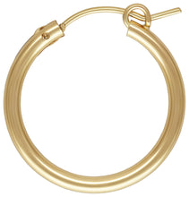 2.3x22.0mm Eurowire Hoop, 14k gold filled. Made in USA. #4011522