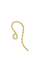 Sparkle French Ear Wire .028" (0.71mm), 14k gold filled. Made in USA. #4006381P1