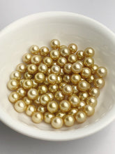 Top Quality Golden South Sea Loose Pearls, Round, 12mm - 12.9mm, AAA+ Quality, Natural Color