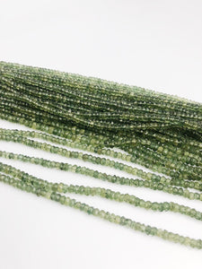HALF OFF SALE - Green Apetite Gemstone Beads, Full Strand, Semi Precious Gemstone, 15"