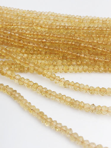 HALF OFF SALE - Citrine Gemstone Beads, Full Strand, Semi Precious Gemstone, 13