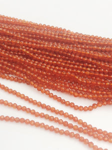 HALF OFF SALE - Coraline Gemstone Beads, Full Strand, Semi Precious Gemstone, 13"
