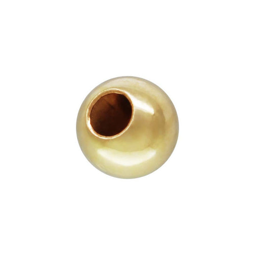 2.5mm Bead 1.0mm Hole,  14k gold filled #4004725