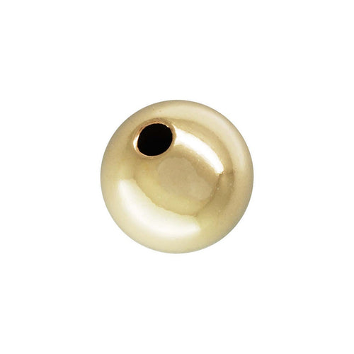 4.0mm Bead 1.0mm Hole, 14k gold filled. #4004740