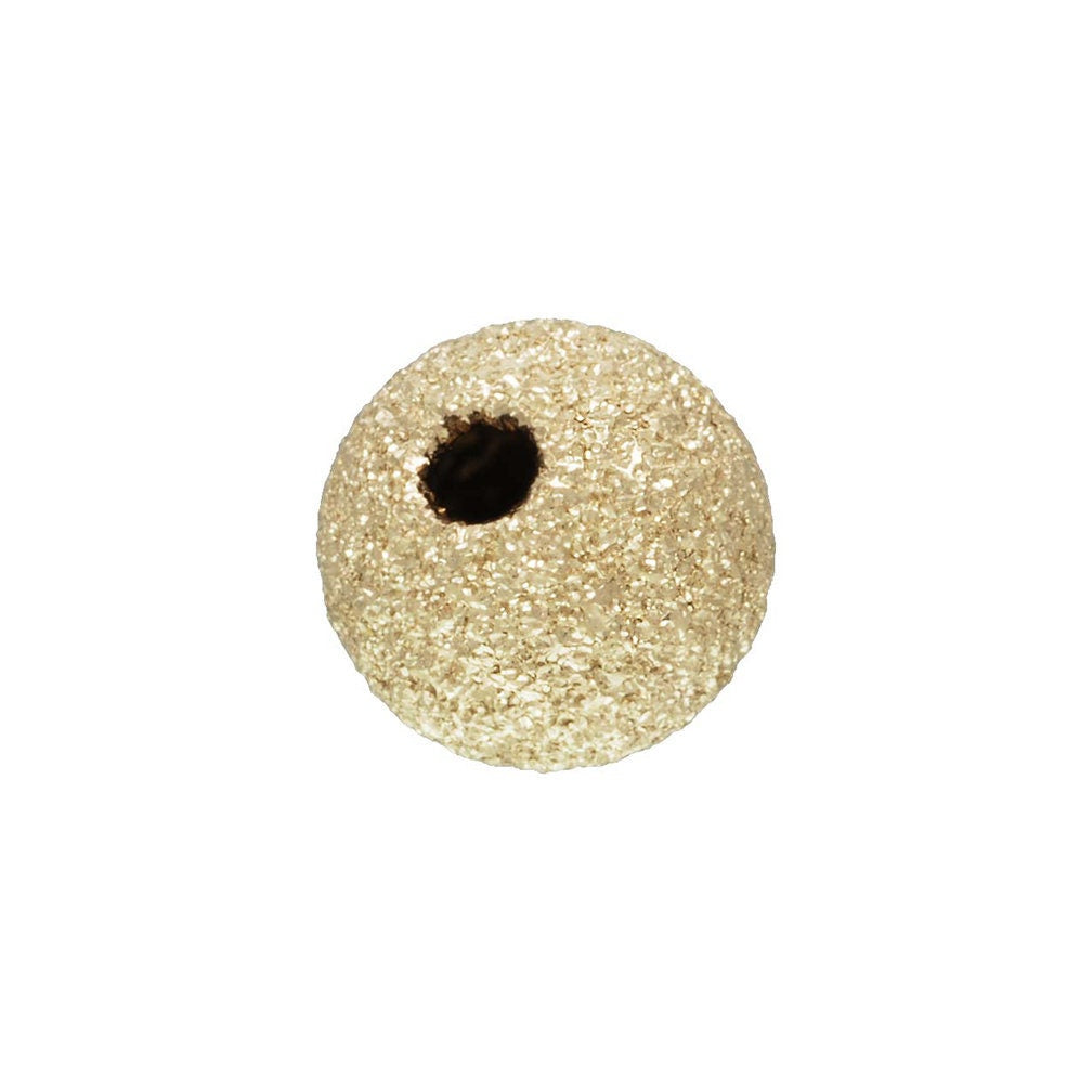 4.0mm Stardust Bead 1.0mm Hole, 14K Gold Filled, Made in U.S.A, #4004740S