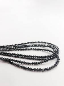 HALF OFF SALE - Gray Diamond Gemstone Beads, Full Strand, 16"