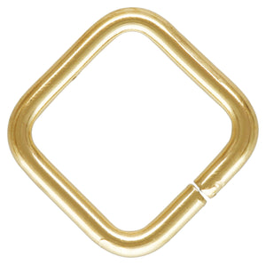 Square Jump Ring 20.5ga (.76x6.0x6.0mm), 14k gold filled. Made in USA. #4004481SQ
