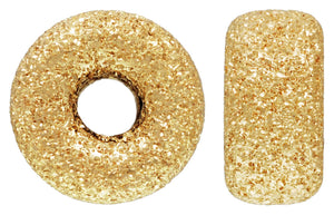 7.0mm Stardust Rondelle 1.8mm Hole, 14k gold filled. Made in USA. #4004569S