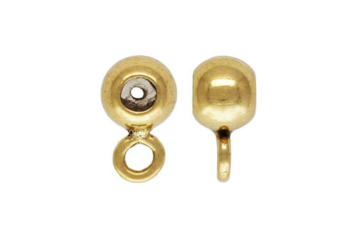 3.0mm Bead W/Closed Ring (0.5mm Silicone), 14k gold filled. #40047301IR