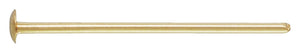 24ga Headpin .020x.50"(0.50x12.7mm) 060" Head, 14k gold filled Sterling Silver,. Made in USA. #4005372