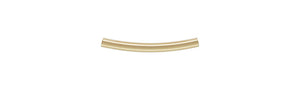 1.5x15.0mm Curved Tube, 14K Gold Filled, Made in USA. #4020070