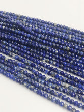 HALF OFF SALE - Blue Lapis Gemstone Beads, Full Strand, Semi Precious Gemstone, 15"