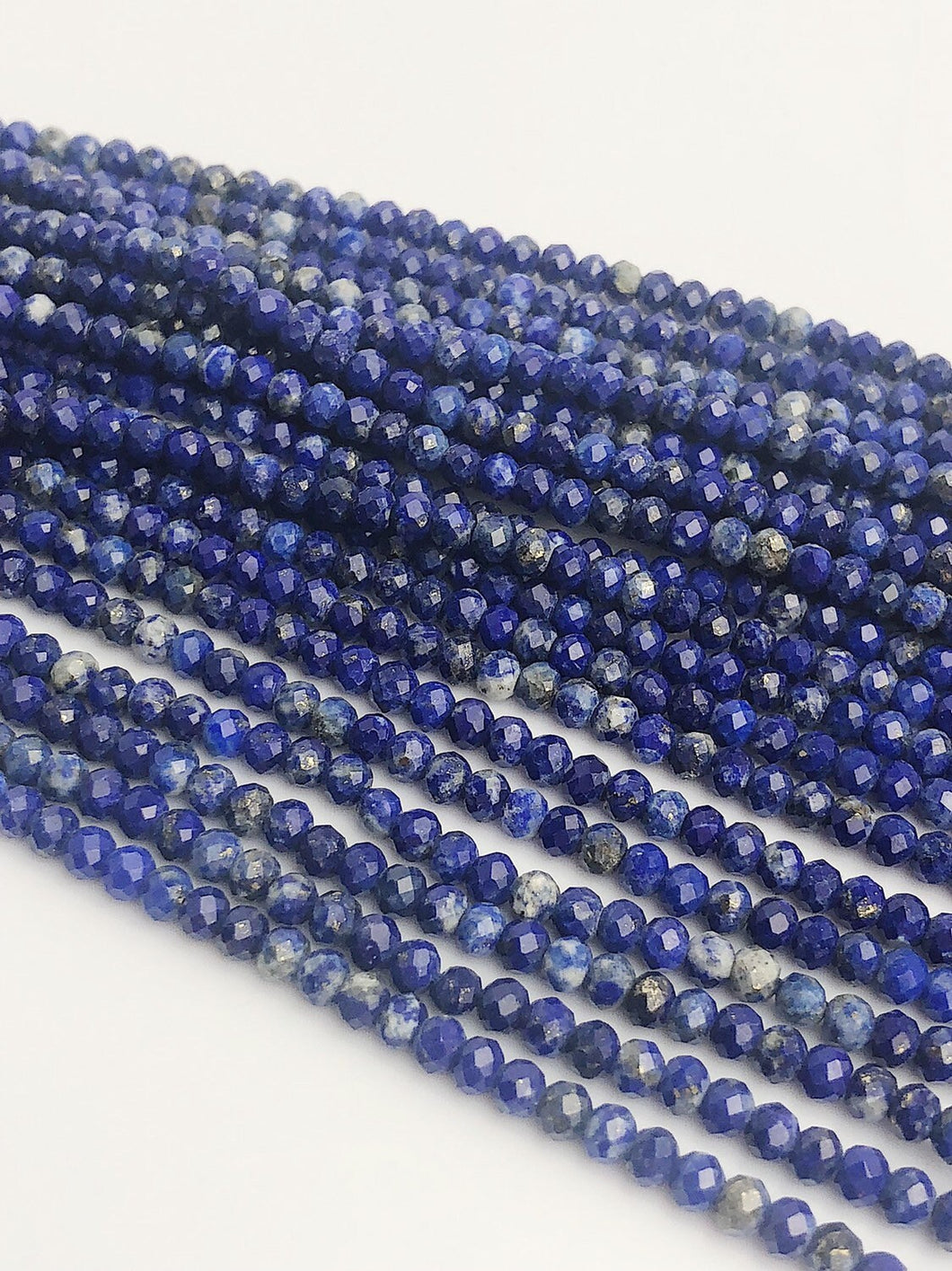 HALF OFF SALE - Blue Lapis Gemstone Beads, Full Strand, Semi Precious Gemstone, 15