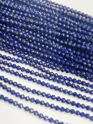HALF OFF SALE - Blue Lapis Gemstone Beads, Full Strand, Semi Precious Gemstone, 13