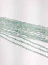 HALF OFF SALE - Aquamarine Gemstone Beads, Full Strand, Semi Precious Gemstone, 13"