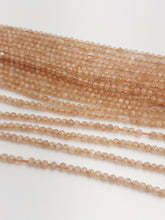 HALF OFF SALE - Pink Moonstone Gemstone Beads, Full Strand, Semi Precious Gemstone, 13"