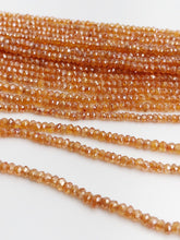 HALF OFF SALE - Coated Coraline Gemstone Beads, Full Strand, Semi Precious Gemstone, 13"