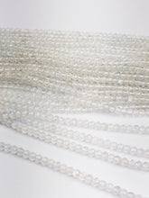 HALF OFF SALE - White Topaz Gemstone Beads, Full Strand, Semi Precious Gemstone, 13"