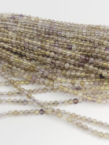 HALF OFF SALE - Ametrine Gemstone Beads, Full Strand, Semi Precious Gemstone, 13"