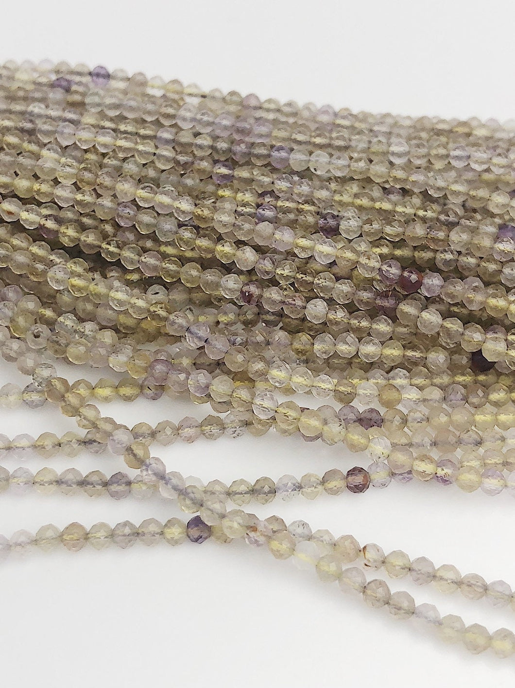 HALF OFF SALE - Ametrine Gemstone Beads, Full Strand, Semi Precious Gemstone, 13