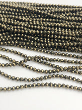HALF OFF SALE - Pyrite Gemstone Beads, Full Strand, Semi Precious Gemstone, 13"