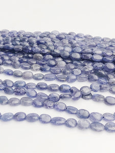 HALF OFF SALE - Tanzanite Gemstone Beads, Full Strand, Semi Precious Gemstone, 13"